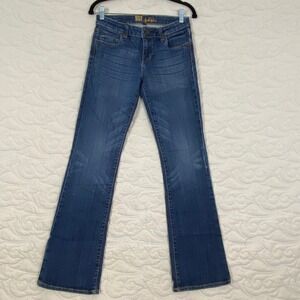Kut from the Kloth Bootcut Jeans Blue Stretch Denim Womens Size 4 Low Rise